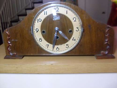 VINTAGE FRICK MANTLE CLOCK ...WESTMINSTER CHIME...WORKING