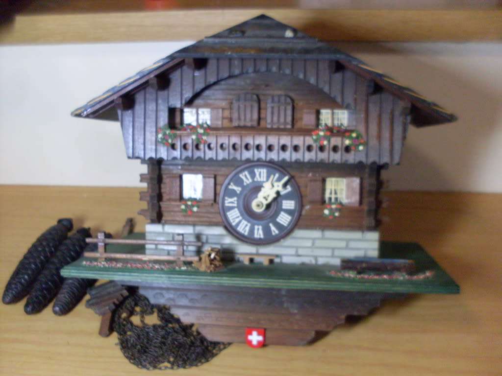 SWISS MUSICAL CUCKOO CLOCK,,,CUCKOO`S NICELY,,,,SEE DESCRIPTION