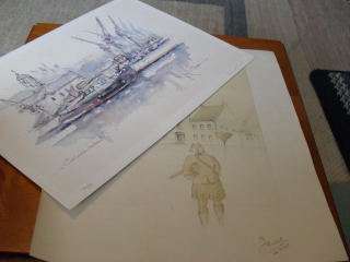 A ORIGINAL SKETCH (1945)++ A SIGNED LIMITED EDITION PRINT