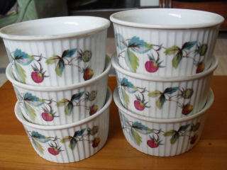 6 ROYAL WORCESTER RAMEKIN BOWLS