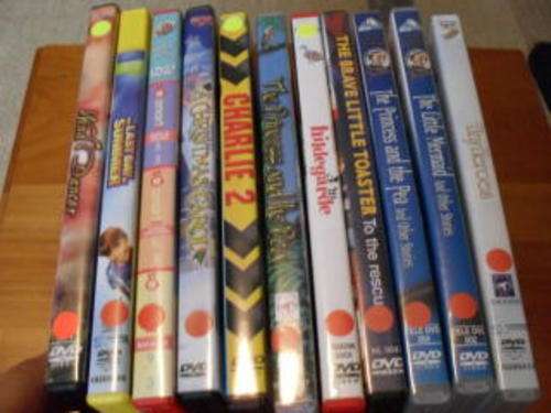 HOORAY !!!!! SOME DVD'S FOR THE CHILDREN !!!!!