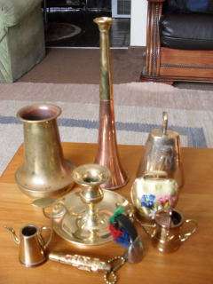 A BATCH OF MOSTLY BRASS ITEMS !!!!!!!