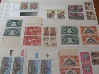 A COLLECTION OF103  ALL MINT SA STAMPS IN BLOCKS OF 4/3/2 ETC