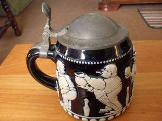 A BLUE  AND WHITE WEST GERMAN STEIN !!!!!!