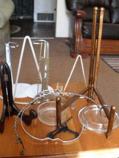 METAL HANDLES AND GLASS INNERS FOR EPNS BASKETS OR DISHES ++ DISPLAY STANDS ETC!!!!!!