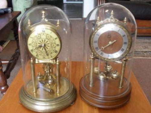 2 X GERMAN DOME CLOCKS (( HERMLE AND KIENINGER &OBERGEELI ))