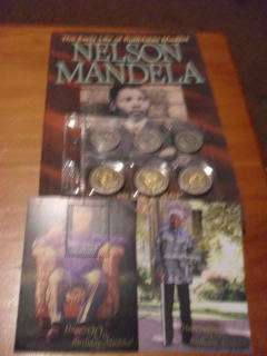 NELSON MANDELA COINS AND STUNNING BOOK !!!!!!!