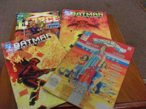 3 X COLLECTABLE DC COMICS AND 1 X MARVEL COMIC.....