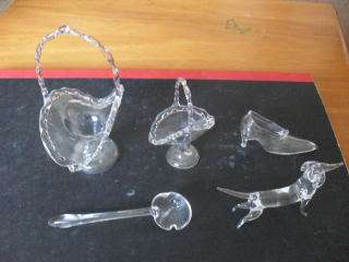 5 AWSOME CLEAR GLASS ORNAMENTS !!!!! WOW !!!!