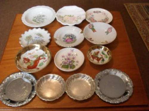 SOME PRETTY PIN TRAYS ETC !!!!!!!!!!!