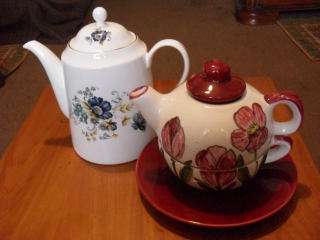 2 X DIFFERENT TEAPOTS FOR THE TEAPOT COLLECTOR !!!!