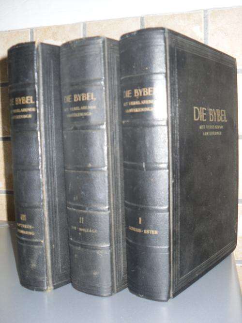 Die Bybel met Verklarende Aantekeninge, kompleet 3 dele