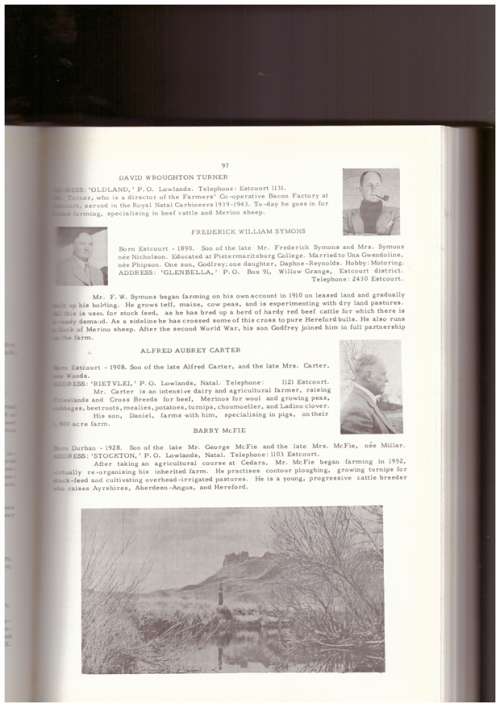 Agricultural Who's Who of Southern Africa - very scarce !