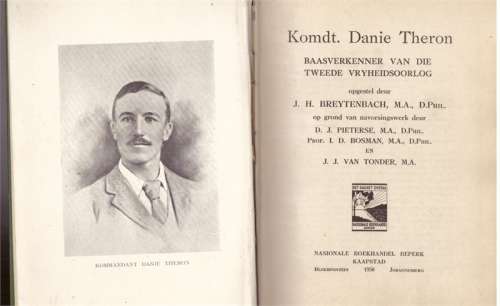 Kommandant Danie Theron, Baasverkenner van die Tweede Vryheidsoorlog - J.H. Breytenbach