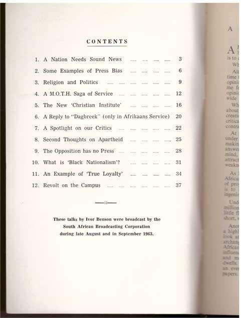 3 booklets - South African interest