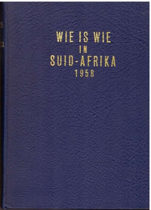Wie is Wie in Suid-Afrika 1958