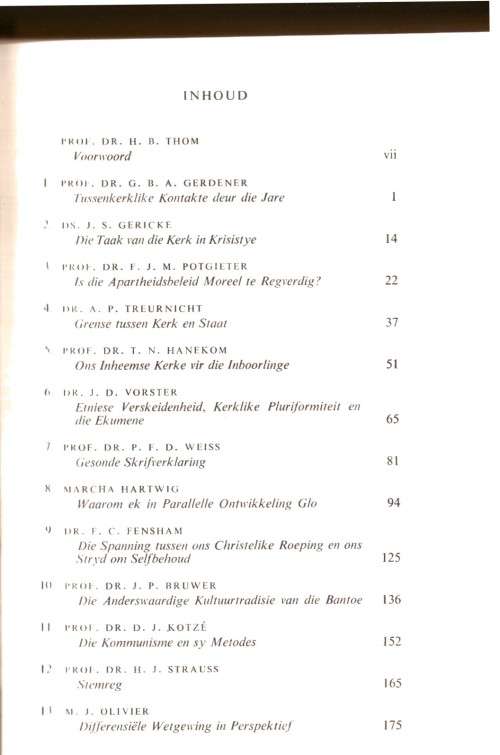 Two Books - South Africa after Vorster and Grense