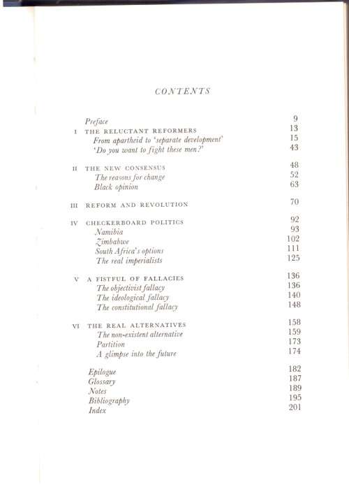 Two Books - South Africa after Vorster and Grense