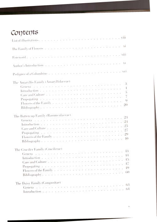 The Family of Flowers