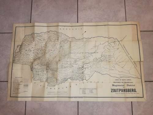 Map of the Magisterial District of Zoutpansberg 1922