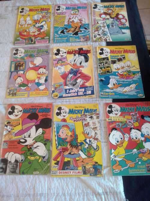 9 copies of Walt Disneys Mickey Mouse