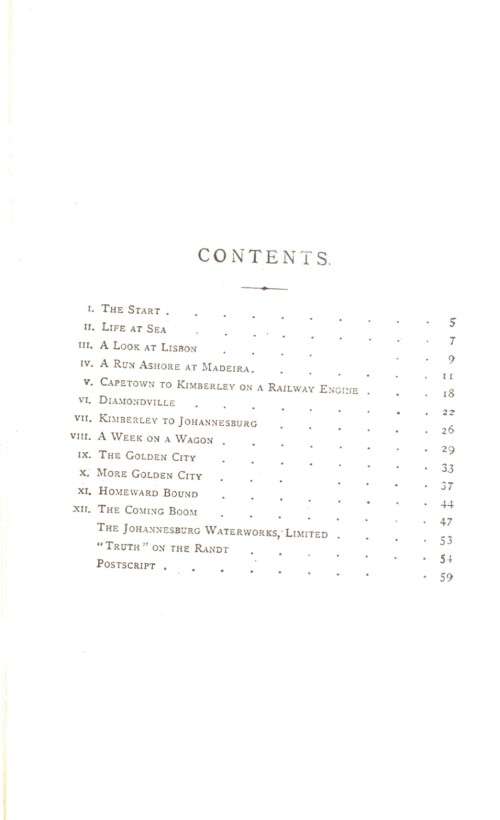 The Witwatersrand Goldfields A Trip to Johannesburg and Back