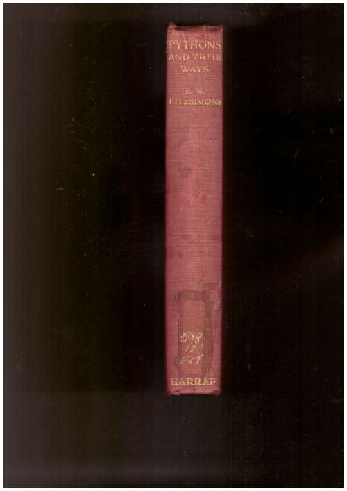 Pythons and their ways - F.W. Fitzsimons