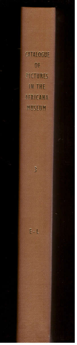 Johannesburg Africana Museum, Catalogue of Pictures volume 3