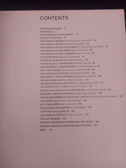 Aircraft of the South African Air Force