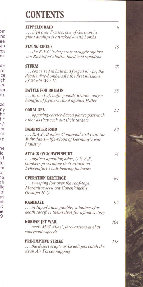 The Pictorial History of Air Battles, The planes, the men and the battles