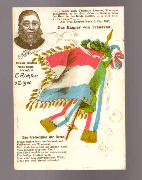 Das Banner von Transvaal - vintage postcard
