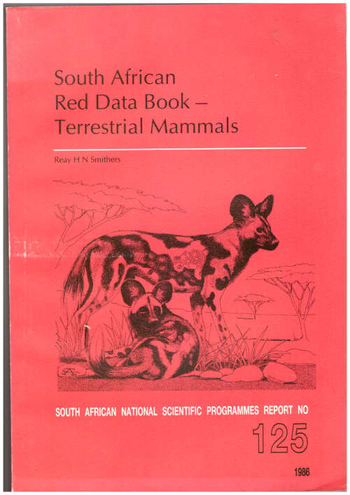South Africa Red Data Book- Terrestrial Mammals