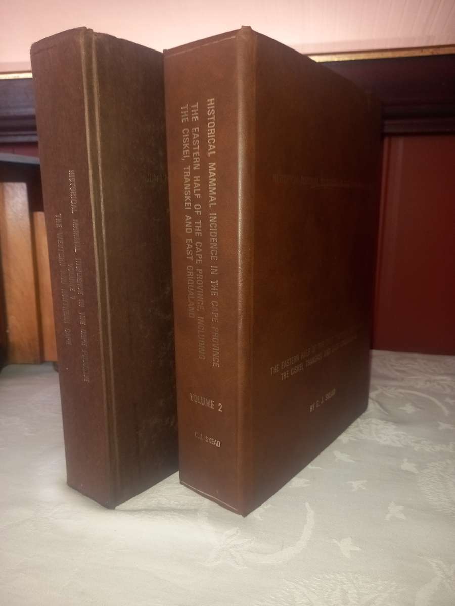 Historical Mammal Incidence in the Cape Province, (C.J. Skead) two volumes, SIGNED