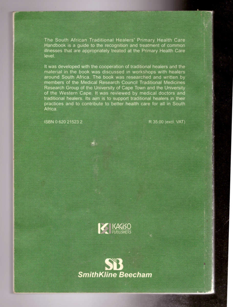 South African Traditional Healers` Primary Health Care Handbook