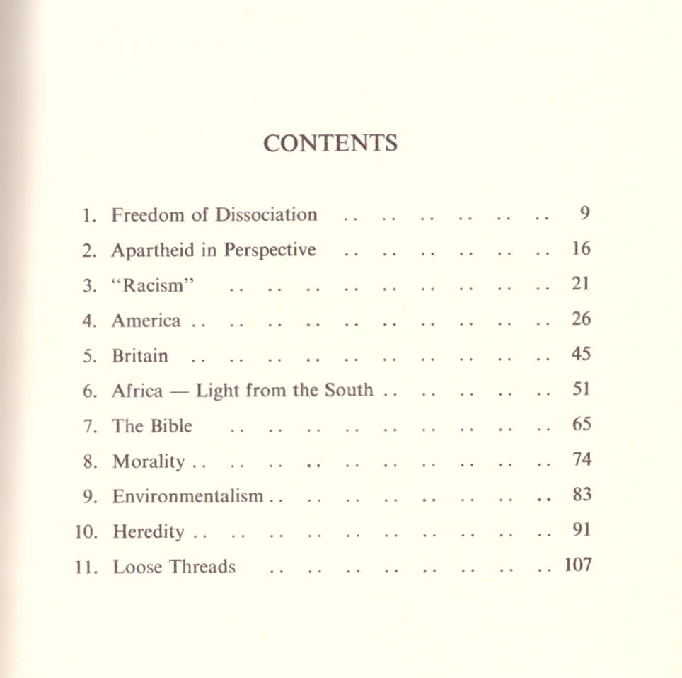 The Principle of Apartheid