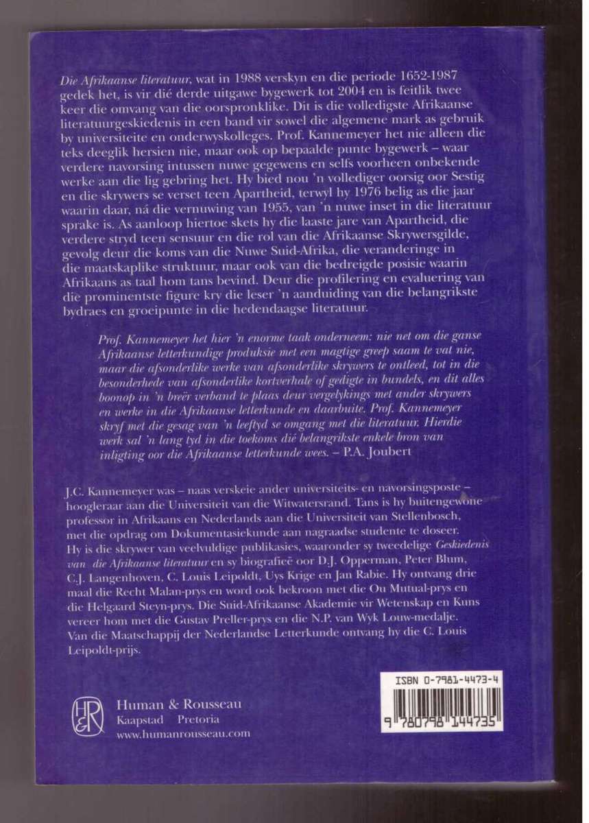 Die Afrikaanse Literatuur 1652-2004