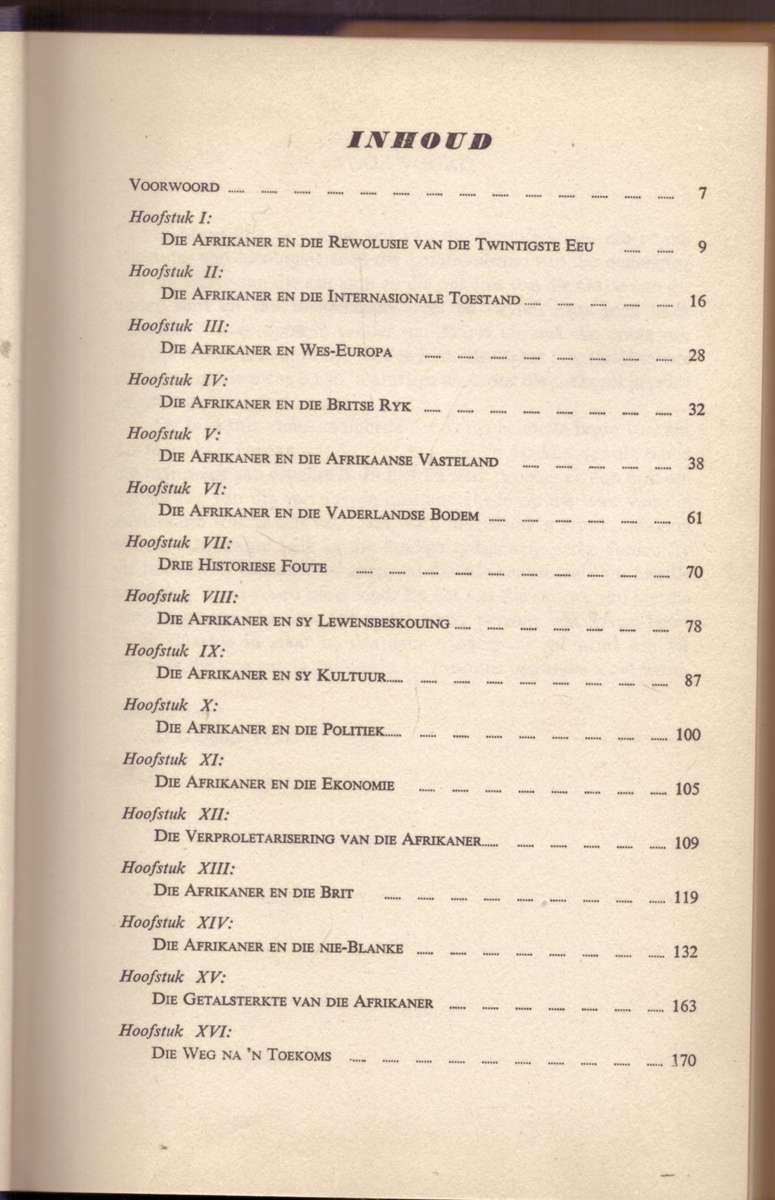 Het die Afrikaanse Volk 'n Toekoms ?