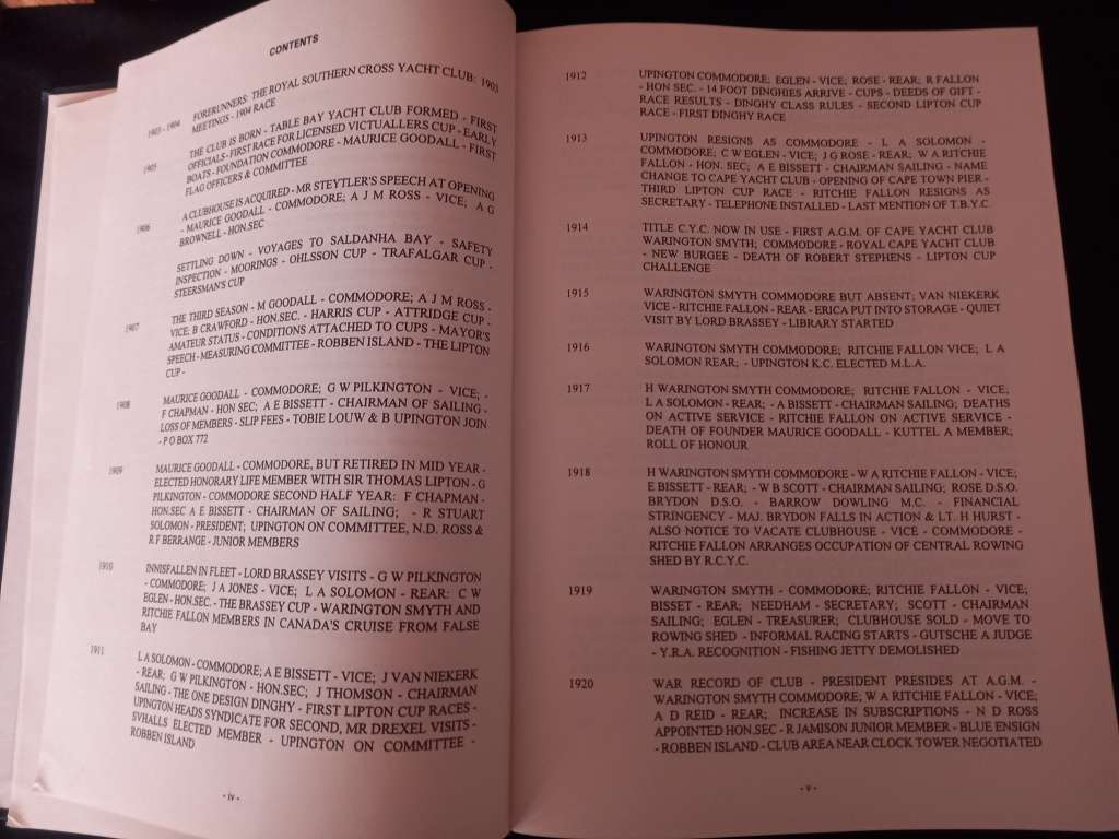 A History of the Royal Cape Yacht Club 1904-1990 - J.S. Rabinowitz