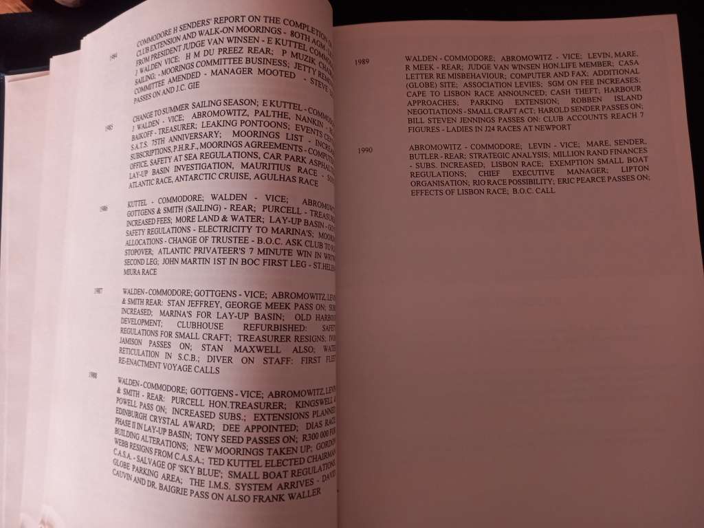 A History of the Royal Cape Yacht Club 1904-1990 - J.S. Rabinowitz