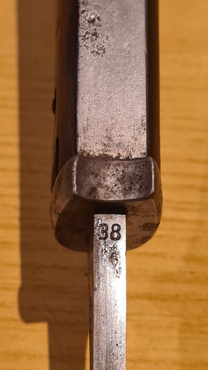 Original Rare WW2 German 84/98 iii Bayonet with Scabbard and Frog