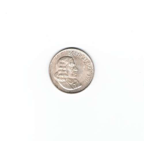 5 x 1966 SOUTH AFRICAN R1.00 COINS