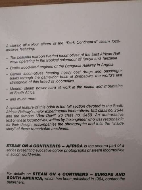 Steam on 4 Continents Volume 1 Europe and South America and Volume 2 Africa : G Haslbeck/D Wardale