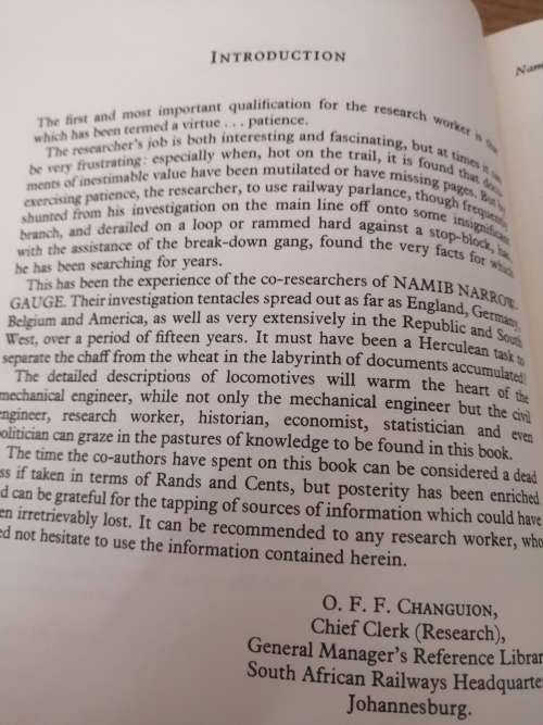 Namib Narrow Gauge : Sydney Moir/H Crittenden