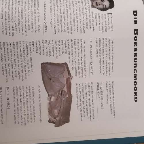 Kan Dit Waar Wees?, S Hall and R Marsh