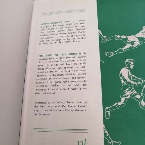 Tot Siens to Test Rugby : Hennie Muller