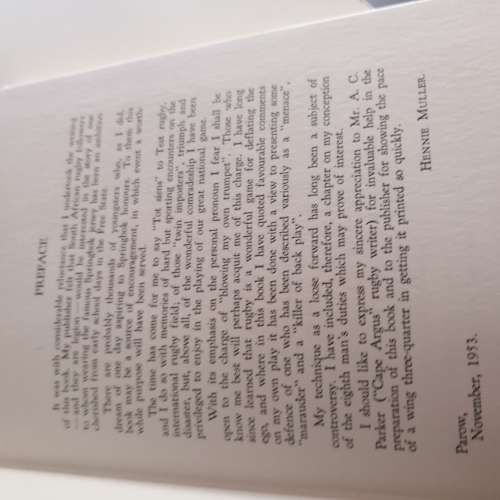 Tot Siens to Test Rugby : Hennie Muller