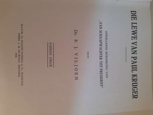 Die lewe van Paul Kruger : Ds. P.J. Viljoen