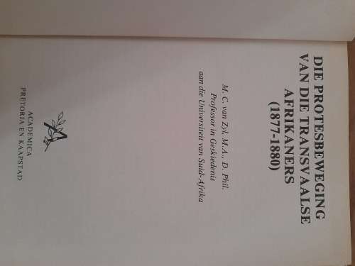 Die Protesbeweging van die Transvaalse Afrikaners 1877-1880 : M.C. van Zyl