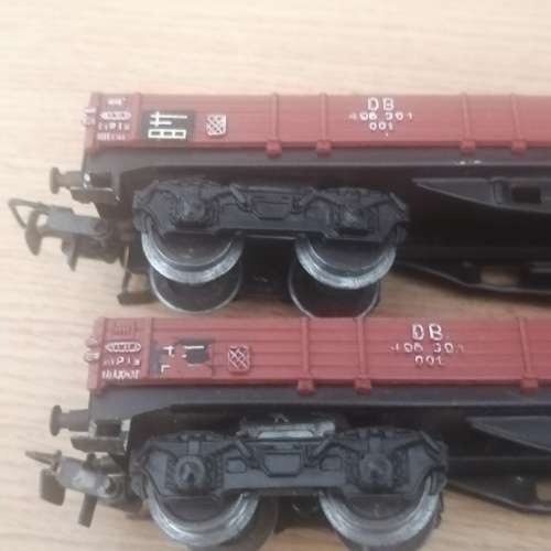 Marklin.: Two long flat wagons
