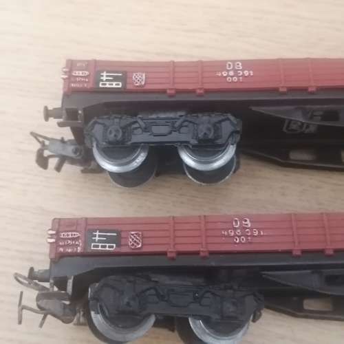 Marklin.: Two long flat wagons